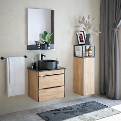 Corozo Столешница универсальная из керамогранита 65 черная – фотография-3